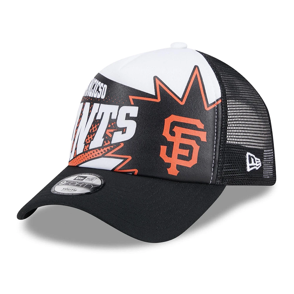 Casquette réglable noire San Francisco Giants Boom 9FORTY pour jeune New Era