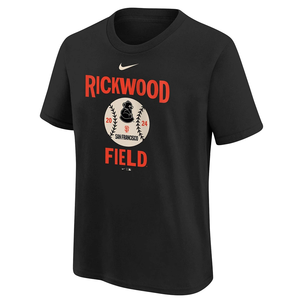 T-shirt classique Nike noir San Francisco Giants 2024 Rickwood pour jeune