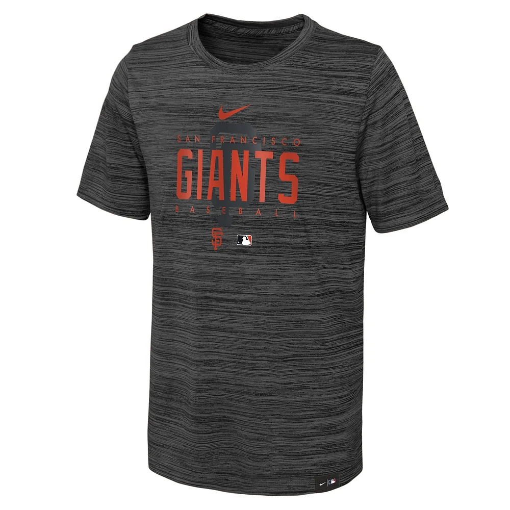 Youth Nike Black San Francisco Giants Authentic Collection Velocity Practice Performance T-Shirt