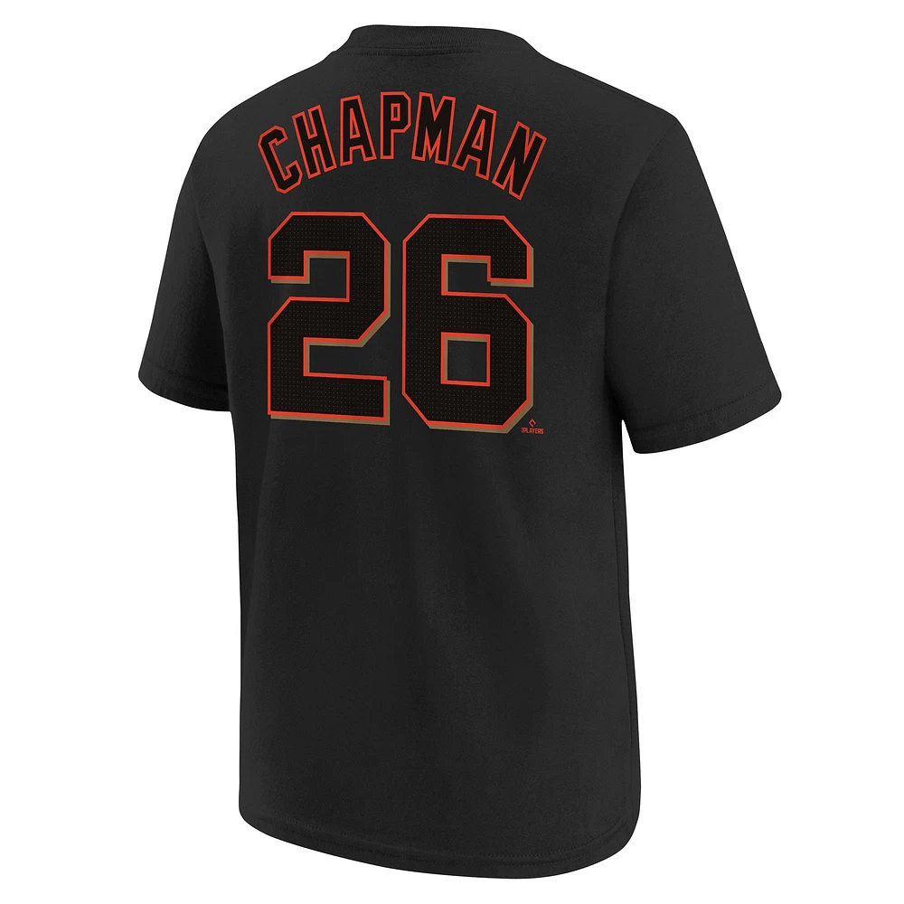 Youth Nike Matt Chapman Black San Francisco Giants Player Name & Number T-Shirt