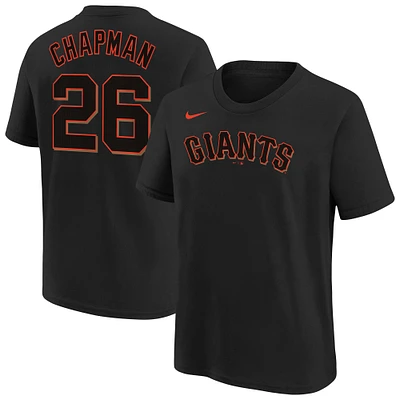 Youth Nike Matt Chapman Black San Francisco Giants Player Name & Number T-Shirt