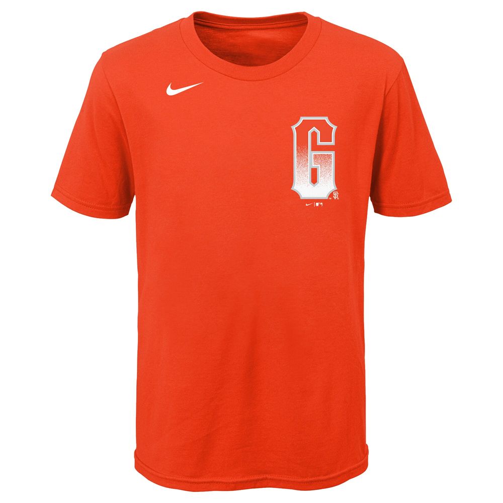 Youth Nike Mike Yastrzemski Orange San Francisco Giants City Connect Name & Number T-Shirt