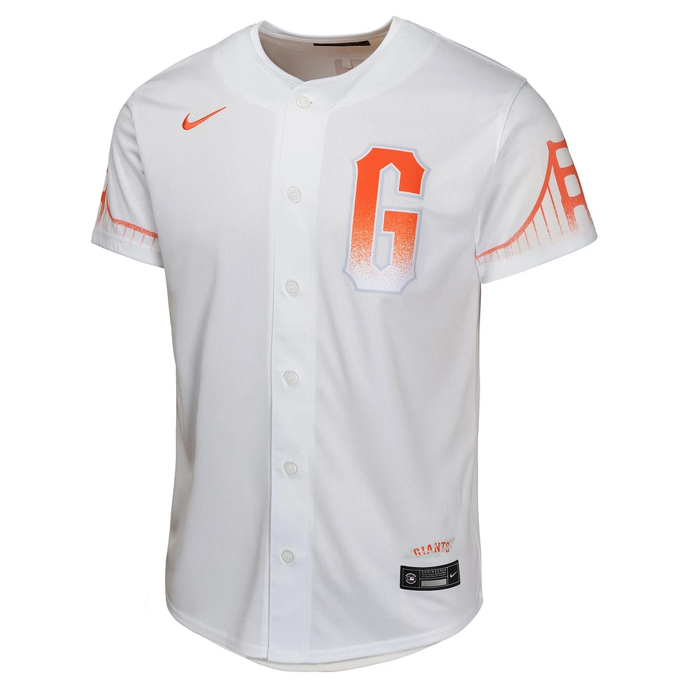 Maillot de joueur Nike Mike Yastrzemski blanc San Francisco Giants City Connect Limited pour jeune