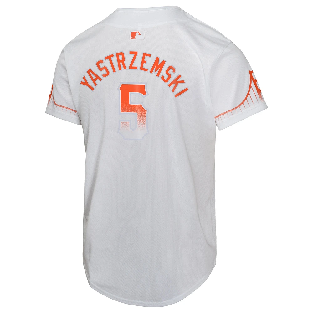 Maillot de joueur Nike Mike Yastrzemski blanc San Francisco Giants City Connect Limited pour jeune