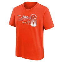 T-shirt Nike San Francisco Giants 2023 City Connect Team orange pour jeune