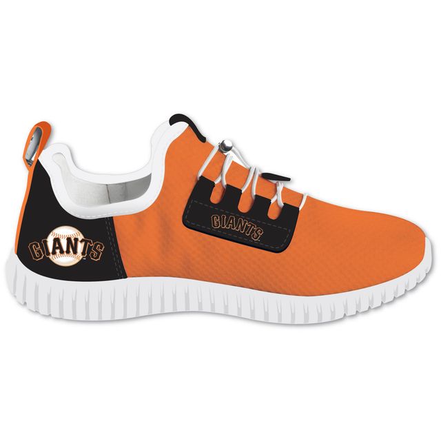 Chaussures lumineuses basses San Francisco Giants Glow Pros orange/noires pour jeune