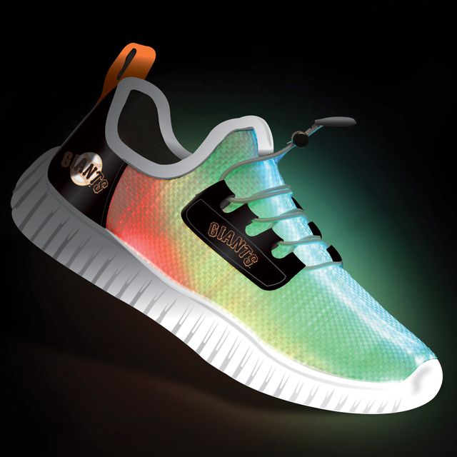 Chaussures lumineuses basses San Francisco Giants Glow Pros orange/noires pour jeune