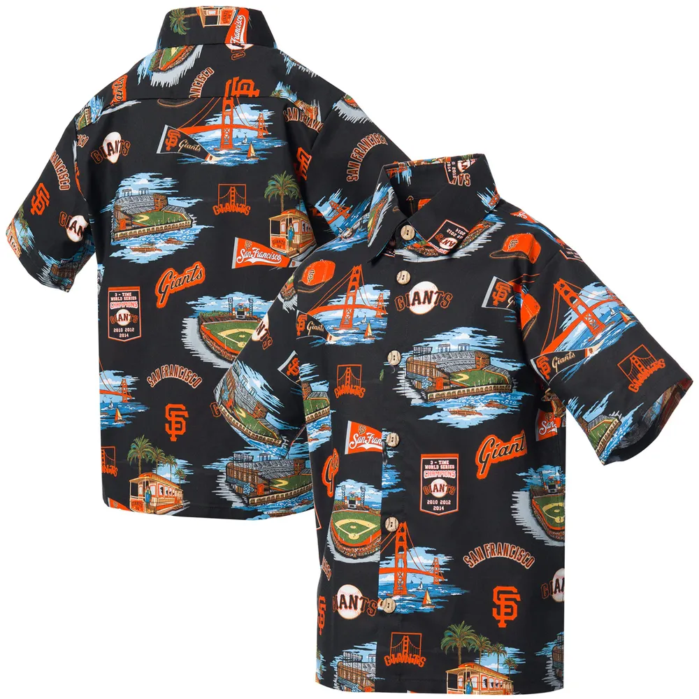 Men's Reyn Spooner Orange Houston Astros Scenic Button-Up Shirt