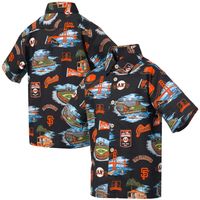 Youth Reyn Spooner Black San Francisco Giants Scenic Button-Up Shirt