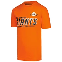 Youth Stitches Heather Gray/Orange/Black San Francisco Giants Three-Pack T-Shirt Set