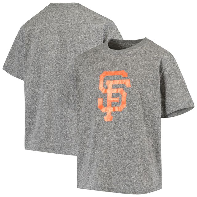 T-shirt de neige des Giants San Francisco noir chiné Stitches pour jeune