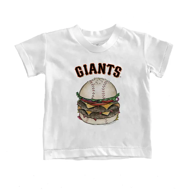 Youth Tiny Turnip White San Francisco Giants Baseball Love T-Shirt Size: Small