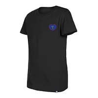 Girls Youth New Era Black San Jose Earthquakes Bubble Heart T-Shirt