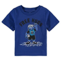 T-shirt bleu pour bébé, mascotte des tremblements de terre San Jose, câlins gratuits