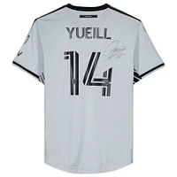 Jackson Yueill San Jose Earthquakes Autographed Match-Used #14 Gray Jersey from the 2023 MLS Season