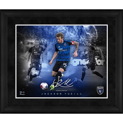 Collage encadré des stars du jeu de Jackson Yueill San Jose Earthquakes 16" x 20"
