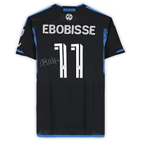 Maillot adidas bleu/noir dédicacé par Jeremy Ebobisse des San Jose Earthquakes n° 11 , utilisé lors du match de la saison 2024 de la MLS - Taille M
