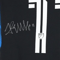 Maillot adidas bleu/noir dédicacé par Jeremy Ebobisse des San Jose Earthquakes n° 11 , utilisé lors du match de la saison 2024 de la MLS - Taille M