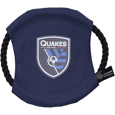 Jouet pour animaux de compagnie à disque volant Little Earth Navy San Jose Earthquakes