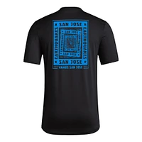 Men's adidas Black San Jose Earthquakes Local Wrap T-Shirt