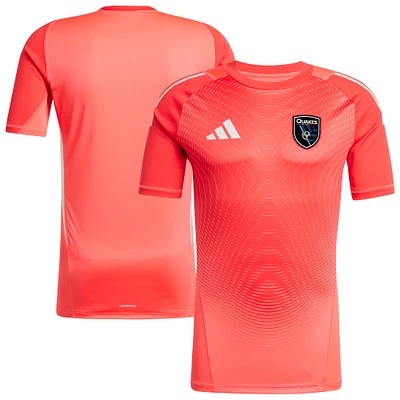 Men's adidas Red San Jose Earthquakes 2025 Goalkeeper Jersey