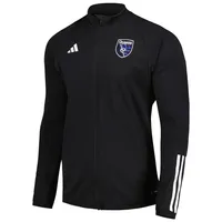 Haut d'entraînement à glissière intégrale adidas San Jose Earthquakes 2023 On-Field AEROREADY pour homme