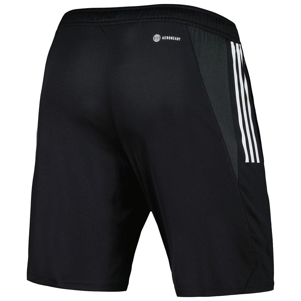 Short d'entraînement adidas San Jose Earthquakes 2023 On-Field AEROREADY noir pour homme