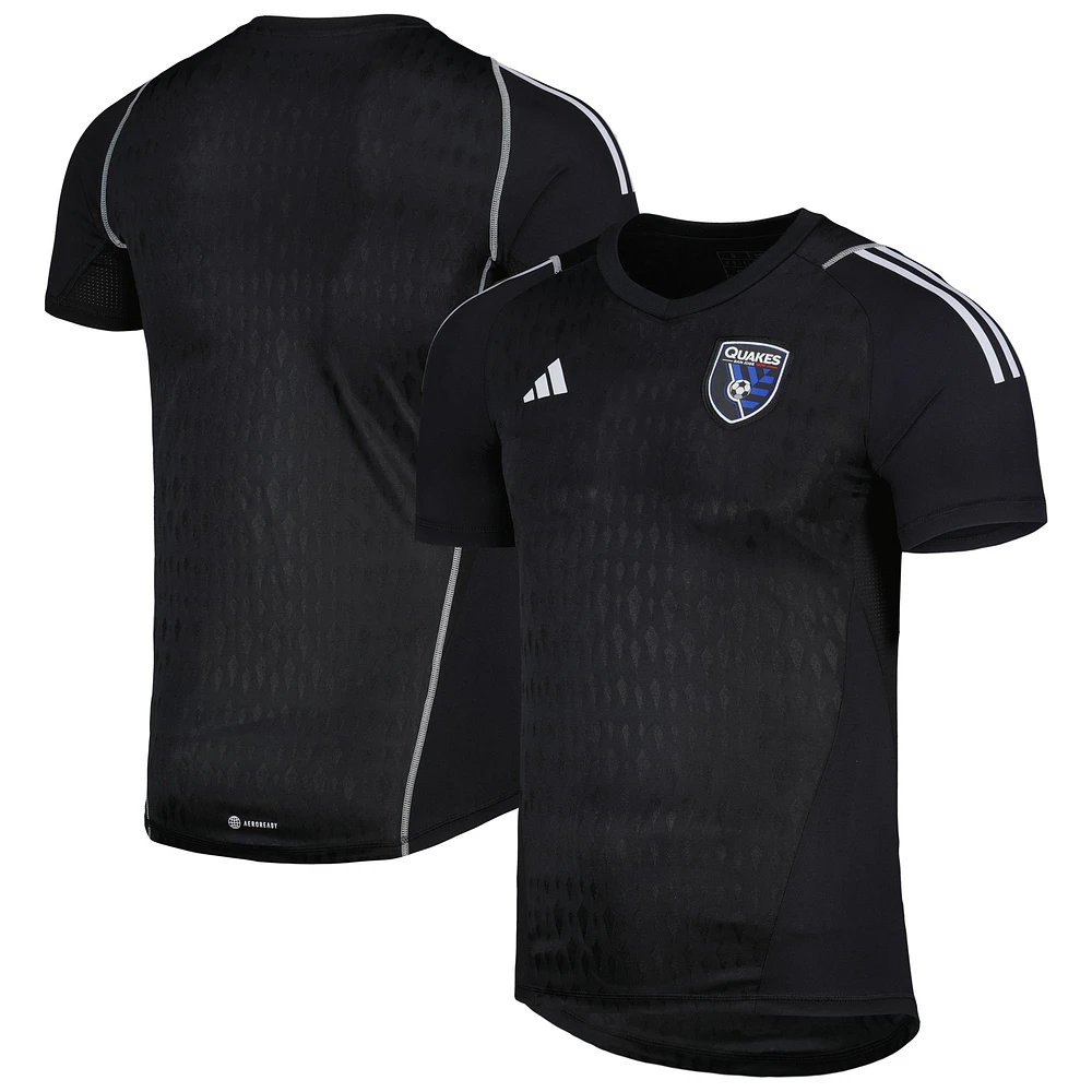 Men's adidas Black San Jose Earthquakes 2023 Replica Goalkeeper Jersey