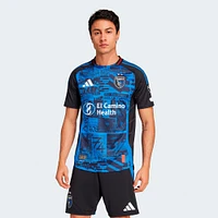 Maillot authentique noir adidas San Jose Earthquakes 2025 Headliner pour homme