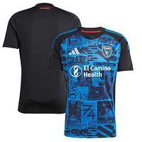 Men's adidas  Black San Jose Earthquakes 2025 Headliner Replica Jersey