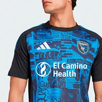 Men's adidas  Black San Jose Earthquakes 2025 Headliner Replica Jersey