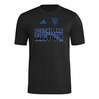 Men's adidas  Black San Jose Earthquakes 2025 Jersey Hook AEROREADY T-Shirt