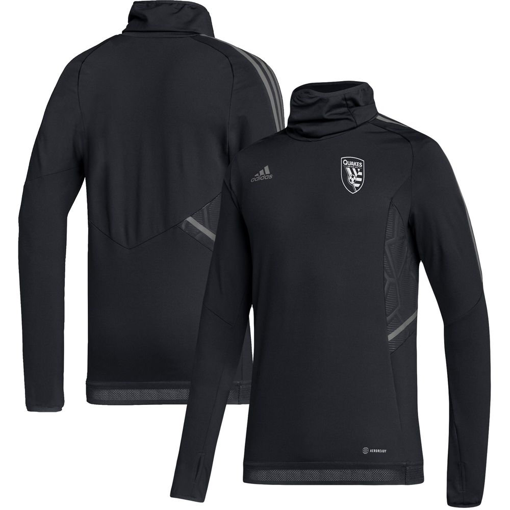 Adidas Men's adidas Black San Jose COLD.RDY Warmup Pullover | Bayshore Centre