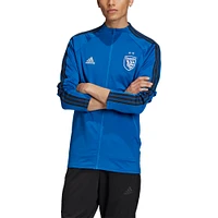 Men's adidas Blue San Jose Earthquakes 2020 On-Field Anthem Full-Zip Jacket