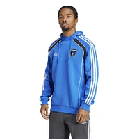 Men's adidas Blue San Jose Earthquakes 2025 Travel Pullover Hoodie