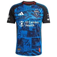 Men's adidas Cristian Arango Black San Jose Earthquakes 2025 Headliner Authentic Player Jersey