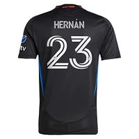 Men's adidas Hernán López Black San Jose Earthquakes 2025 Headliner Authentic Player Jersey