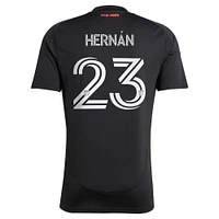 Men's adidas Hernán López Black San Jose Earthquakes 2025 Headliner Replica Player Jersey