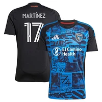 Men's adidas Josef Martinez Black San Jose Earthquakes 2025 Headliner Replica Player Jersey