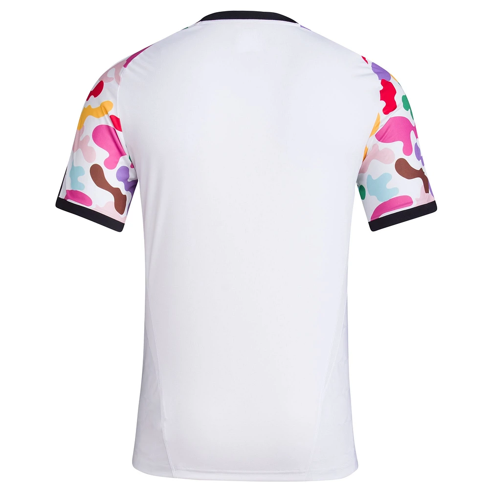 Haut d'avant-match adidas San Jose Earthquakes 2023 Pride blanc pour homme