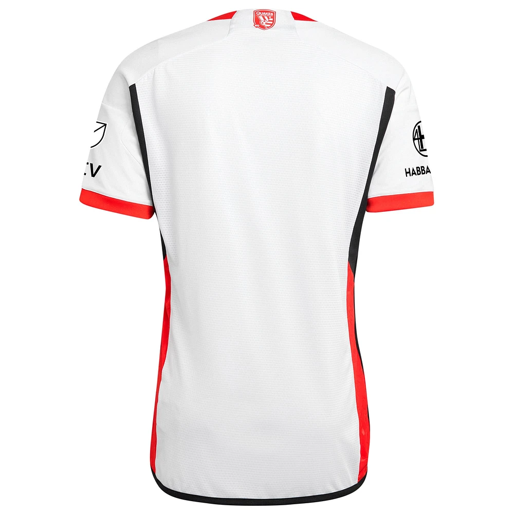 Men's adidas White San Jose Earthquakes 2025 The 50 Kit Authentic Jersey