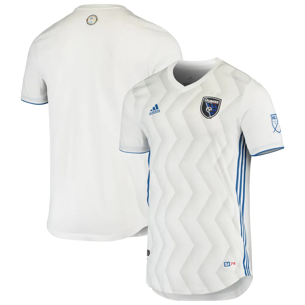 Op risico herfst Tarief Lids San Jose Earthquakes adidas Away Authentic Jersey - White | The Shops  at Willow Bend