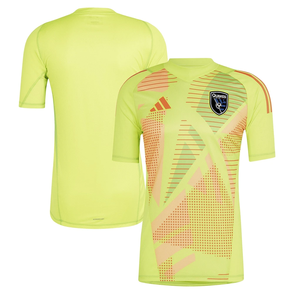 Maillot de gardien but adidas San Jose Earthquakes 2024 pour homme, jaune