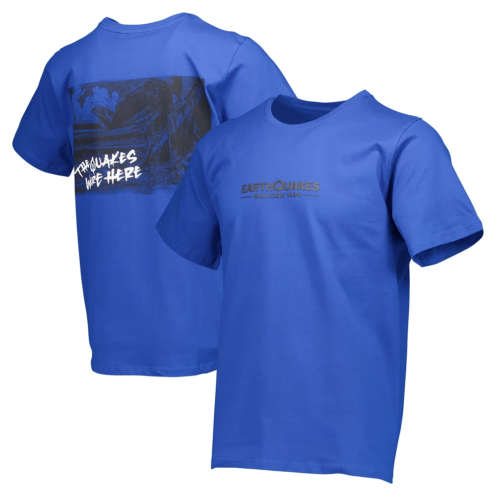 T-shirt bleu décontracté pour hommes, San Jose Earthquakes Street Heavy