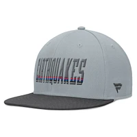 Casquette Snapback fumée grise San Jose Earthquakes de marque Fanatics pour hommes