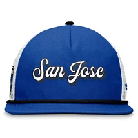 Men's Fanatics Royal/White San Jose Earthquakes True Classic Golf Snapback Hat