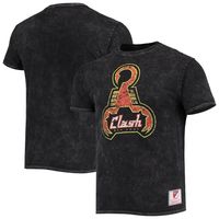 Men's Mitchell & Ness Black San Jose Clash Since '96 Mineral Wash T-Shirt