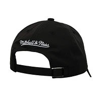 Casquette ajustable noire à bride arrière parfaite Mitchell & Ness pour homme, San Jose Earthquakes