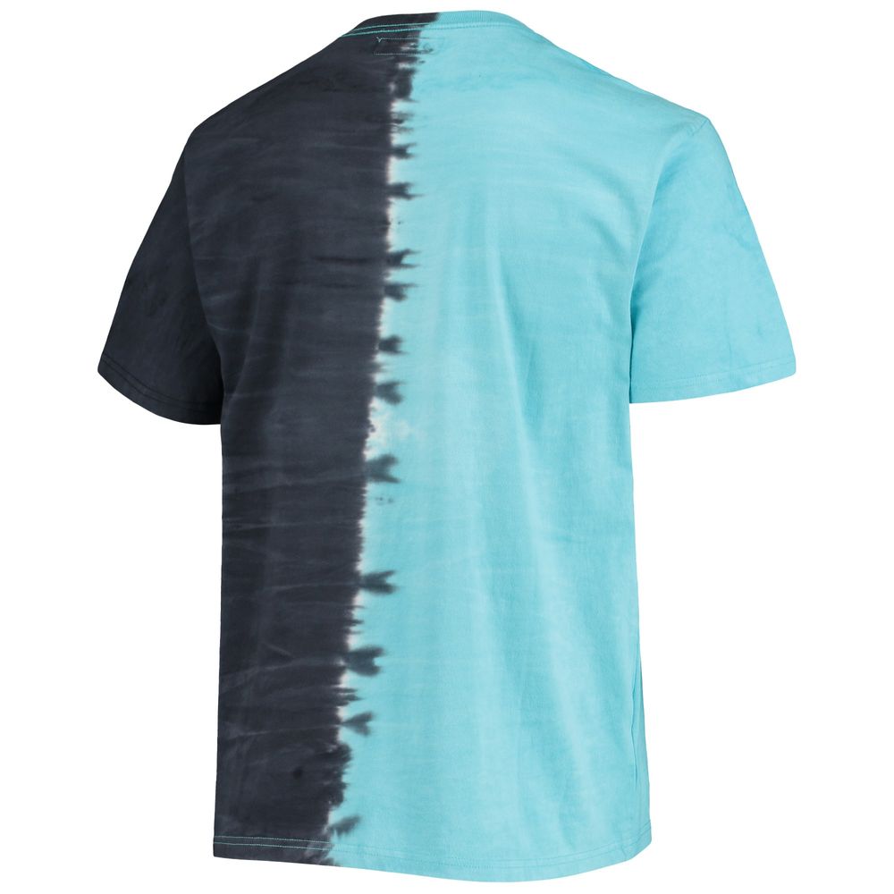 Men's Mitchell & Ness Blue San Jose Clash Vertical Tie-Dye Top