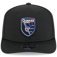 Men's New Era  Black San Jose Earthquakes 2025 Jersey Hook 9SEVENTY Stretch-Snap Hat